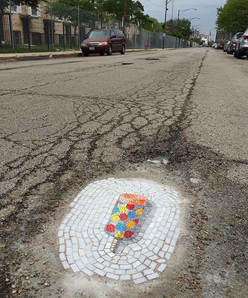 Pothole Mosaic by Bachor