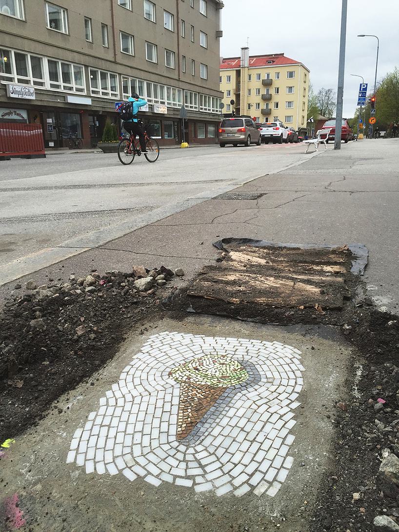 Pothole Mosaic by Bachor