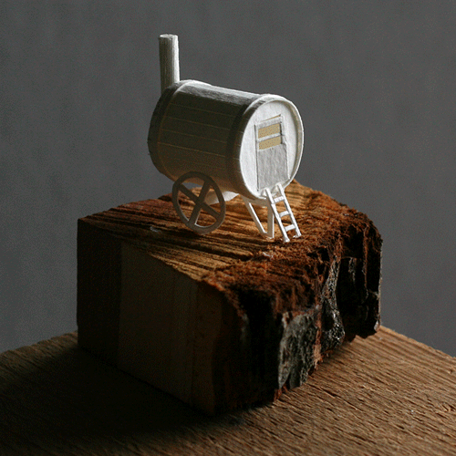 Paperholm, a miniature paper city by Charles Young