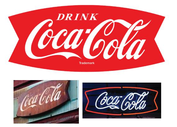 1958 Coca Cola Fishtail Logo