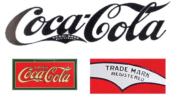 Coca-Cola Trademark Registered Logo 1903