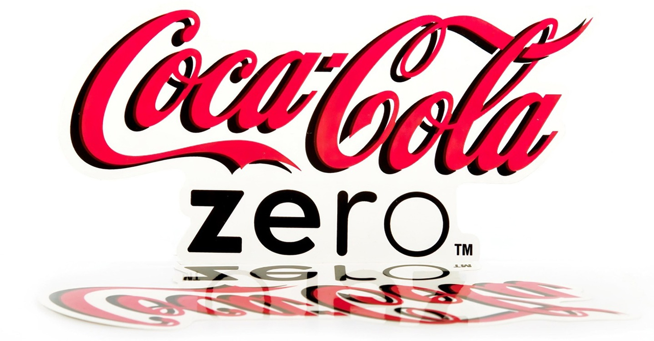 View of the Coca Cola Zero Sticker printed by Fine Print NYC