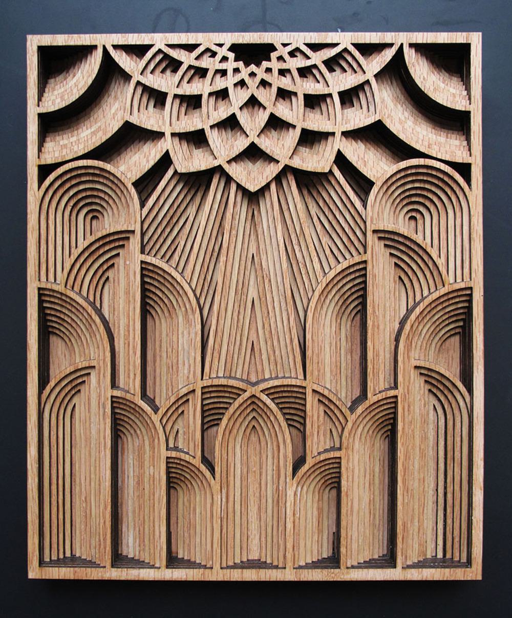 Laser Cut Woodwork by Gabriel Schama