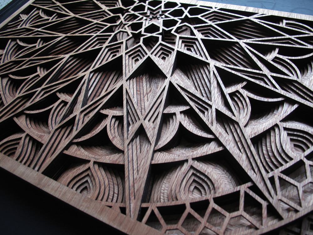 Laser Cut Woodwork by Gabriel Schama