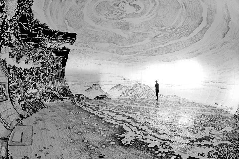 Oscar Oiwa Custom Wall Art Mural Installation