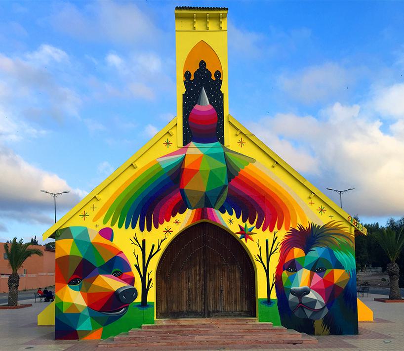 Okudart Repaints Moroccan Church