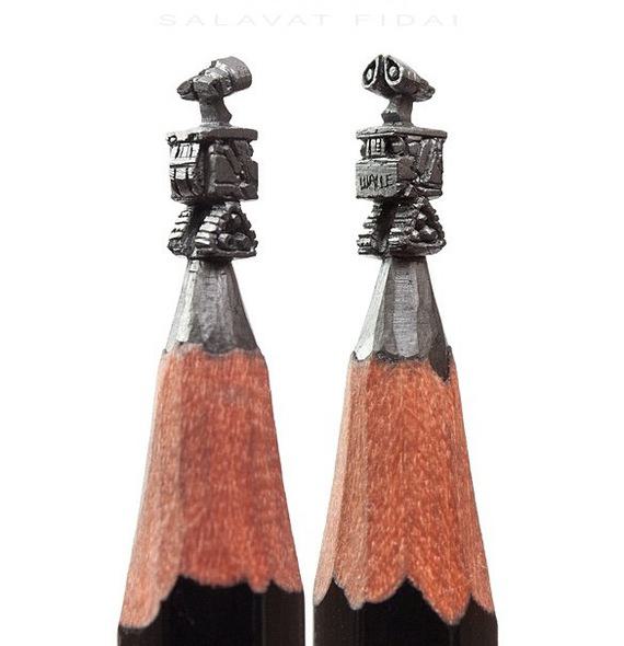 Salavat Fidai Graphite Pencil Sculptures