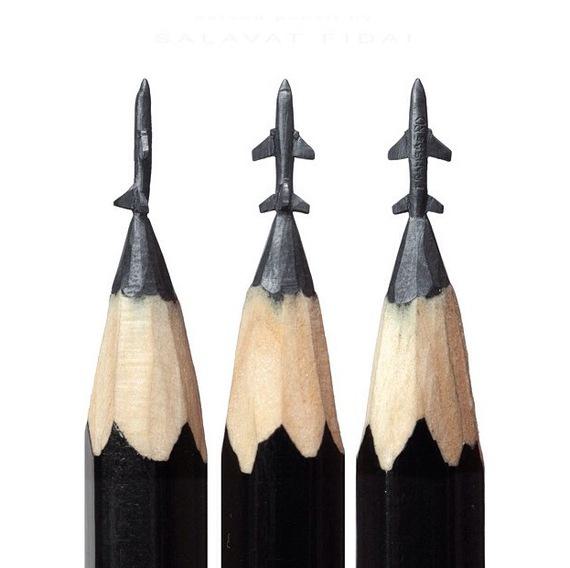 Salavat Fidai Graphite Pencil Sculptures