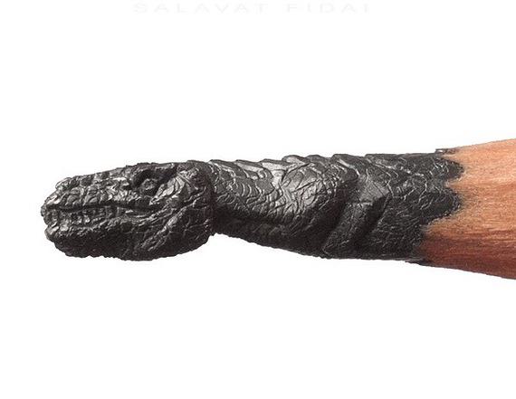 Salavat Fidai Graphite Pencil Sculptures