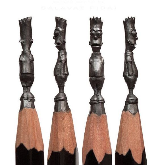 Salavat Fidai Graphite Pencil Sculptures