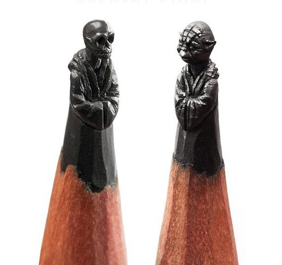 Salavat Fidai Graphite Pencil Sculptures