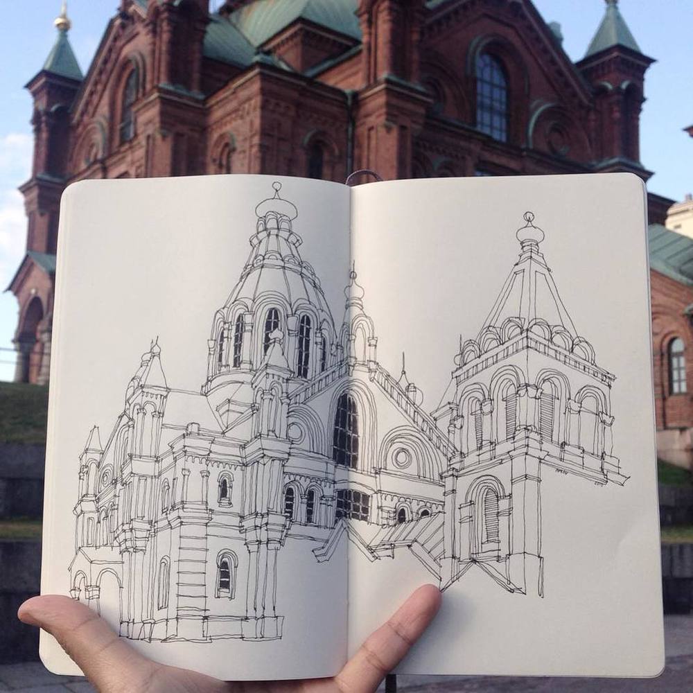 Architectural_Sketch_by_TendToTravel