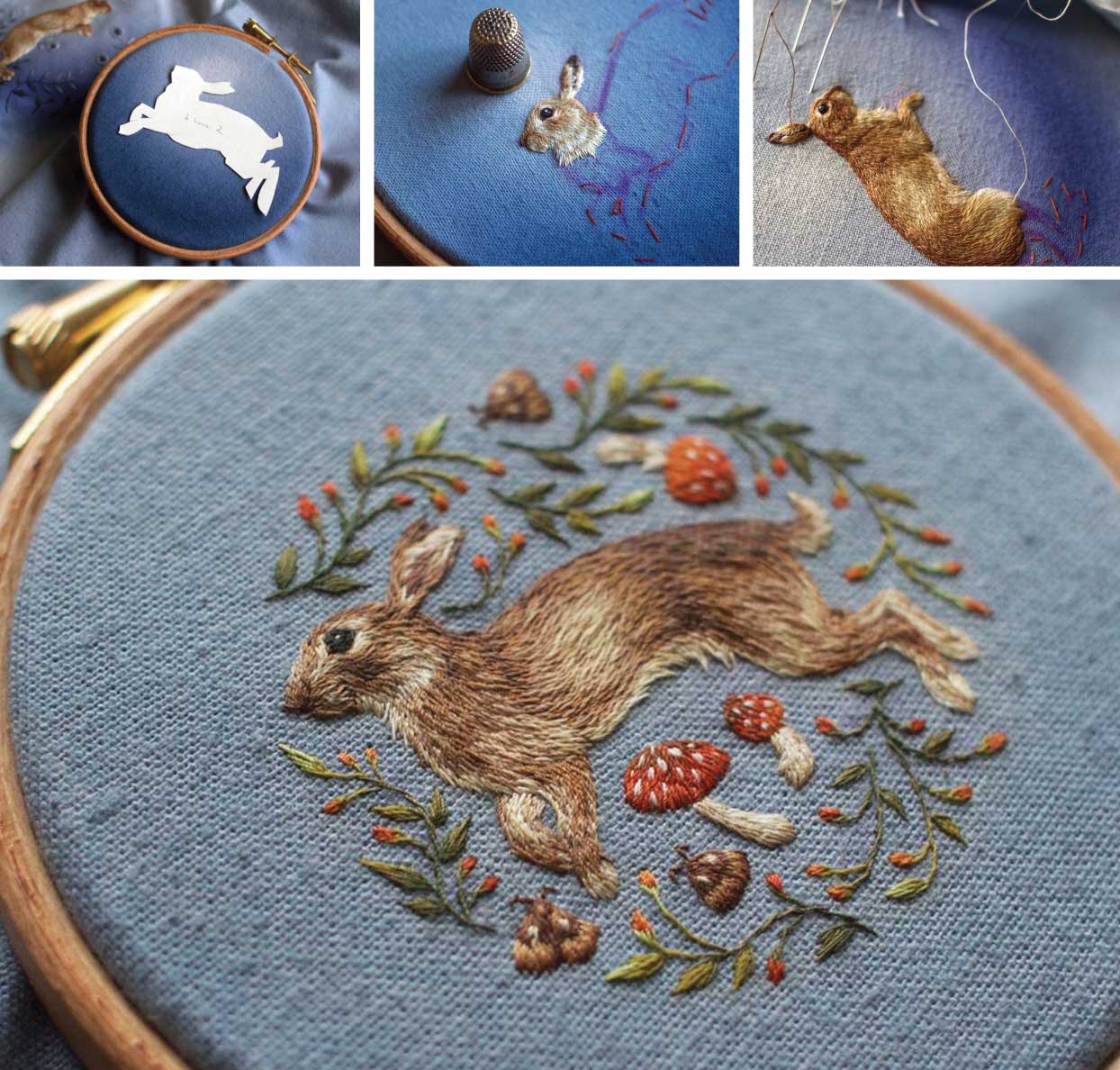 Embroidery Paintings by Chloe Giorndano