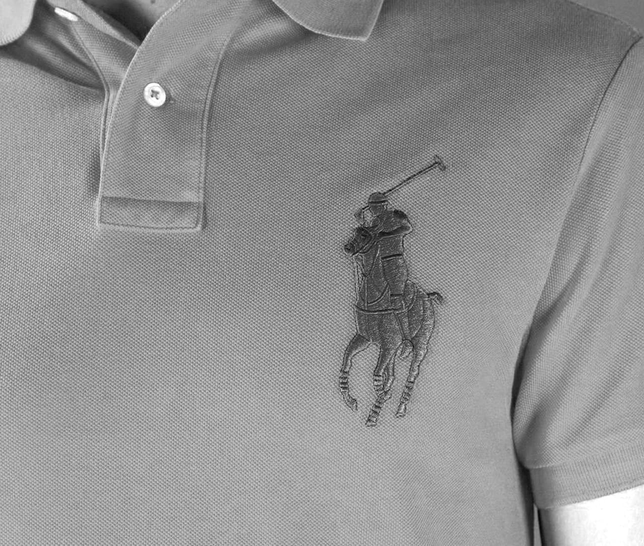 Image of Ralph Lauren's Polo logo embroidered on a shirt