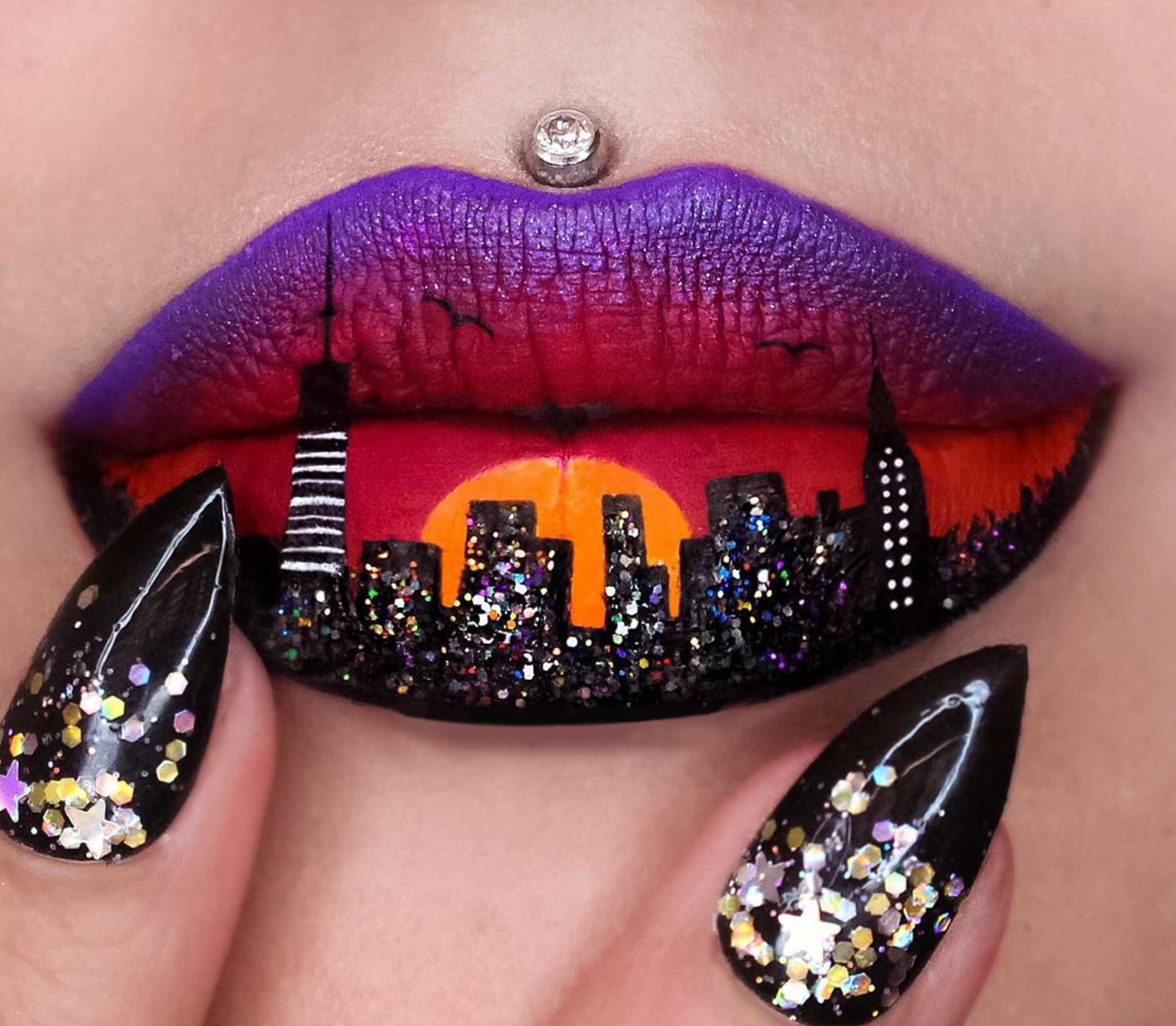 Lip Painting by Jazmina Daniel