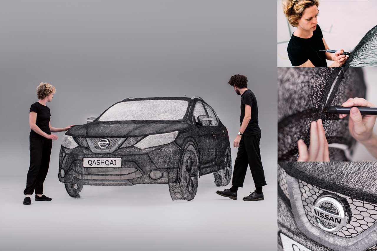 Image of Nissan Qashai 3Doodler Replica by Grace du Prez