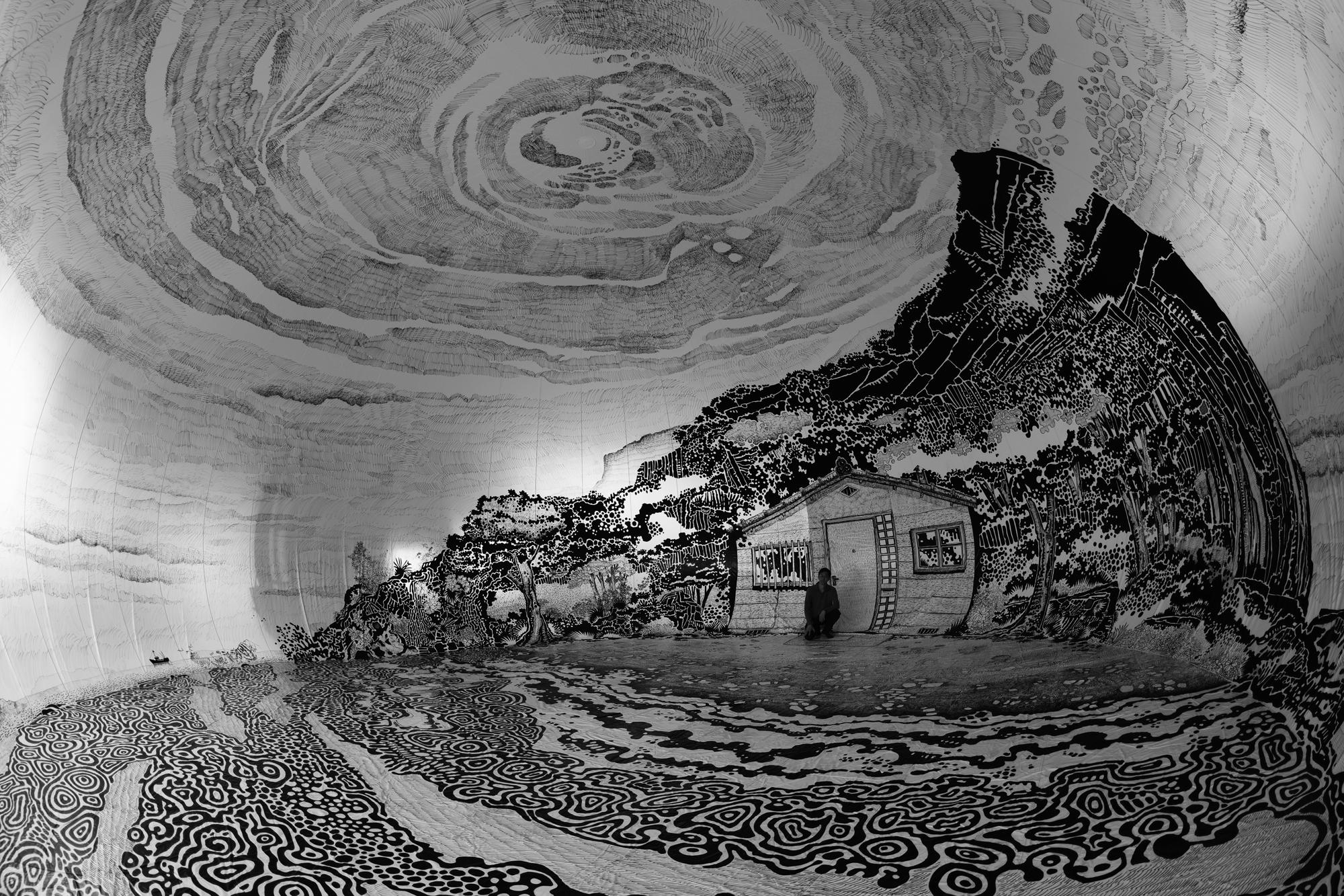 Image of Oscar Oiwa's Stunning Marker Mural