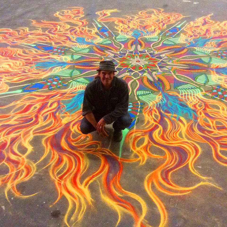 The Vibrant Sand Paintings of Joe Mangrum